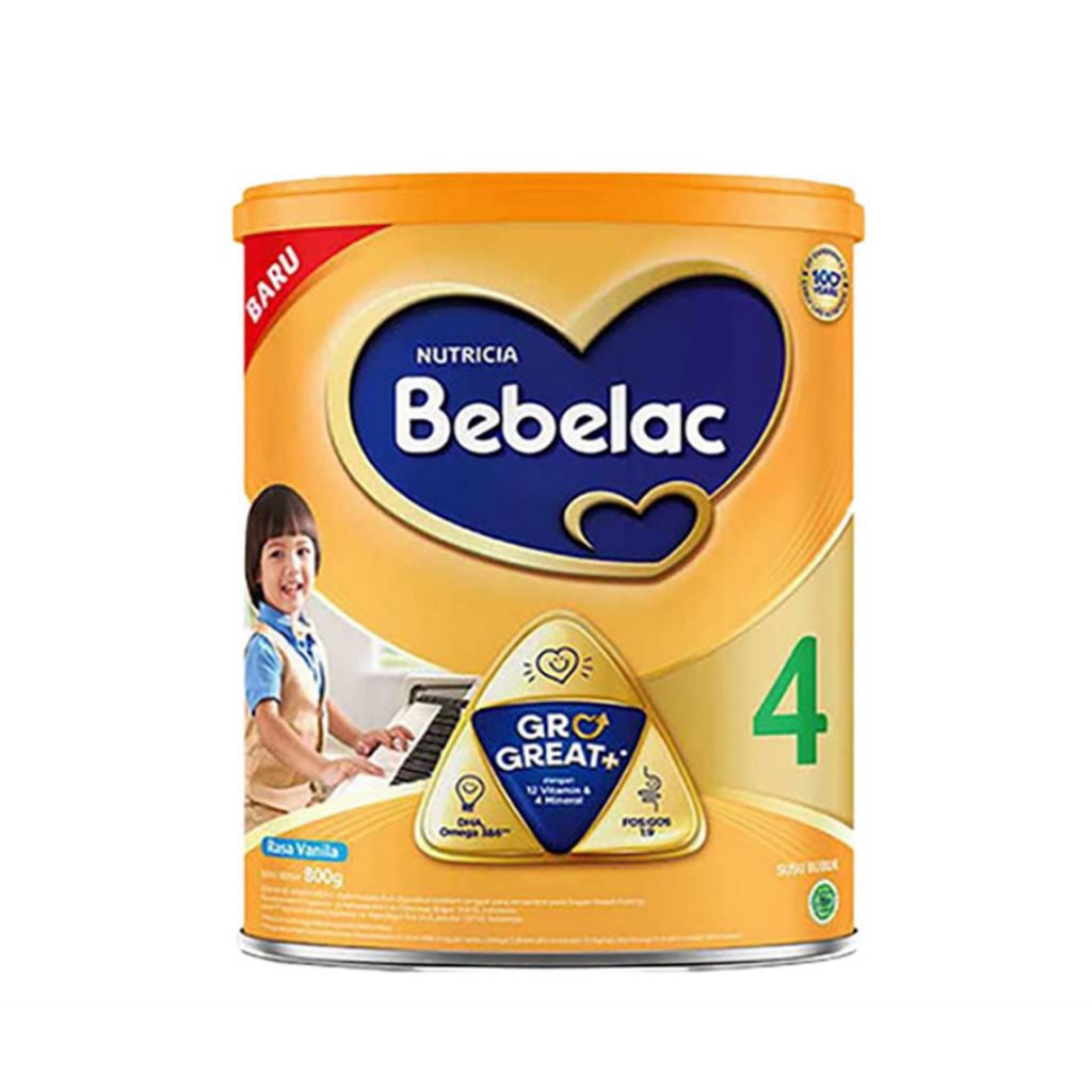 

Bebelac 4 GoGreat+ Susu Pertumbuhan Anak Vanila / Madu 800gr