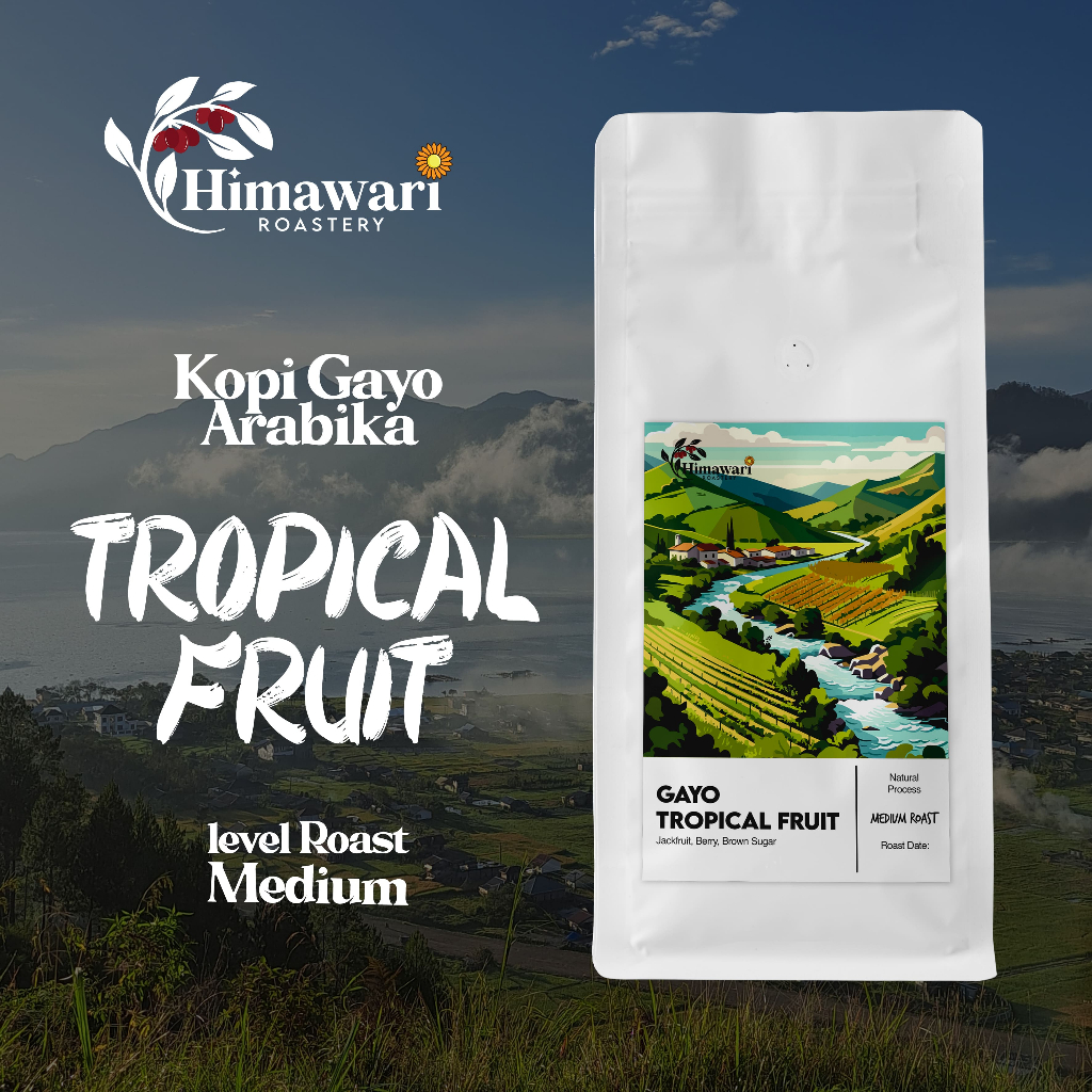 

Himawari Kopi Arabika Gayo Tropical Fruit, Natural Process Biji Kopi dan Bubuk Kopi