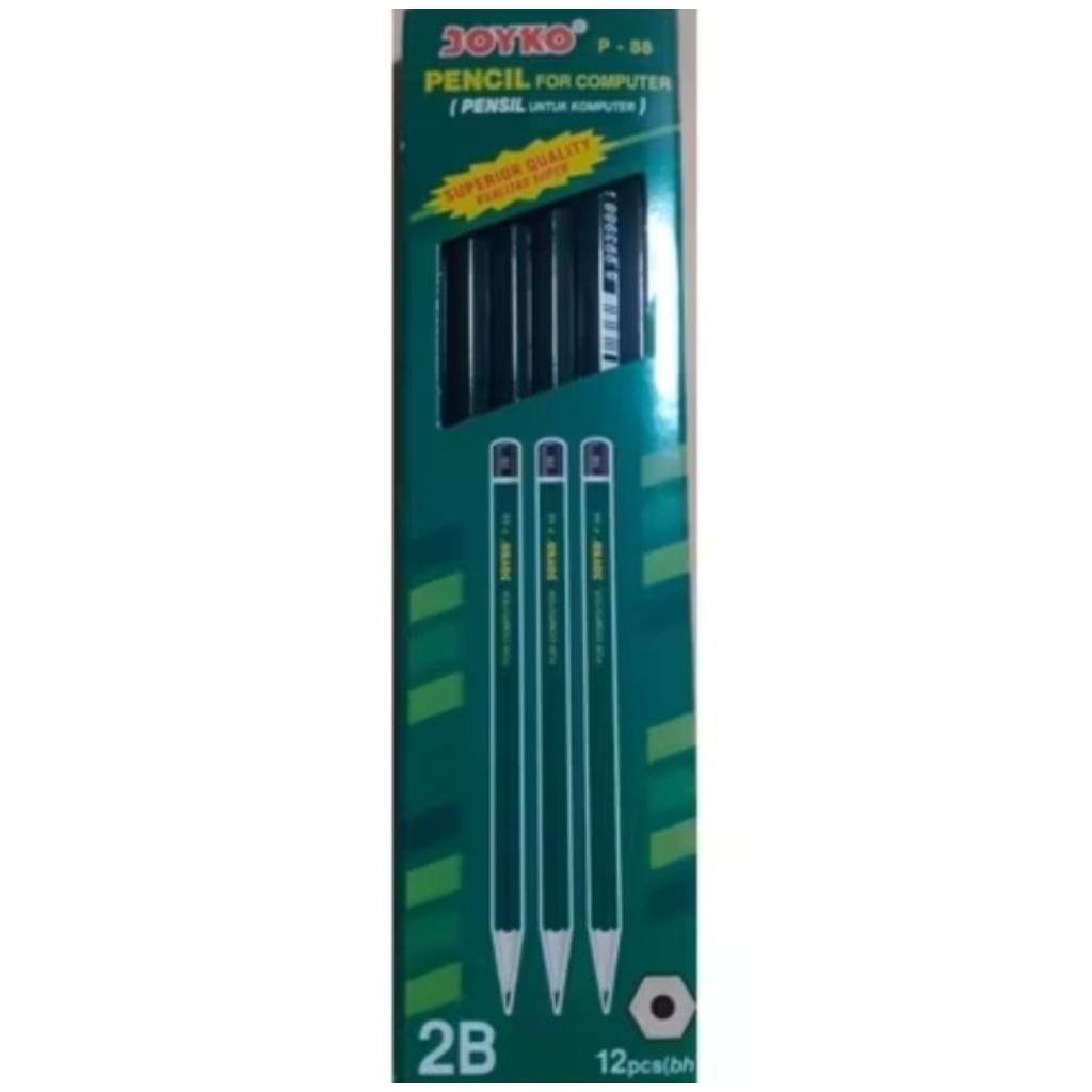 

pensil 2b Joyko p-88 hitam superior quality 12pcs Termurah