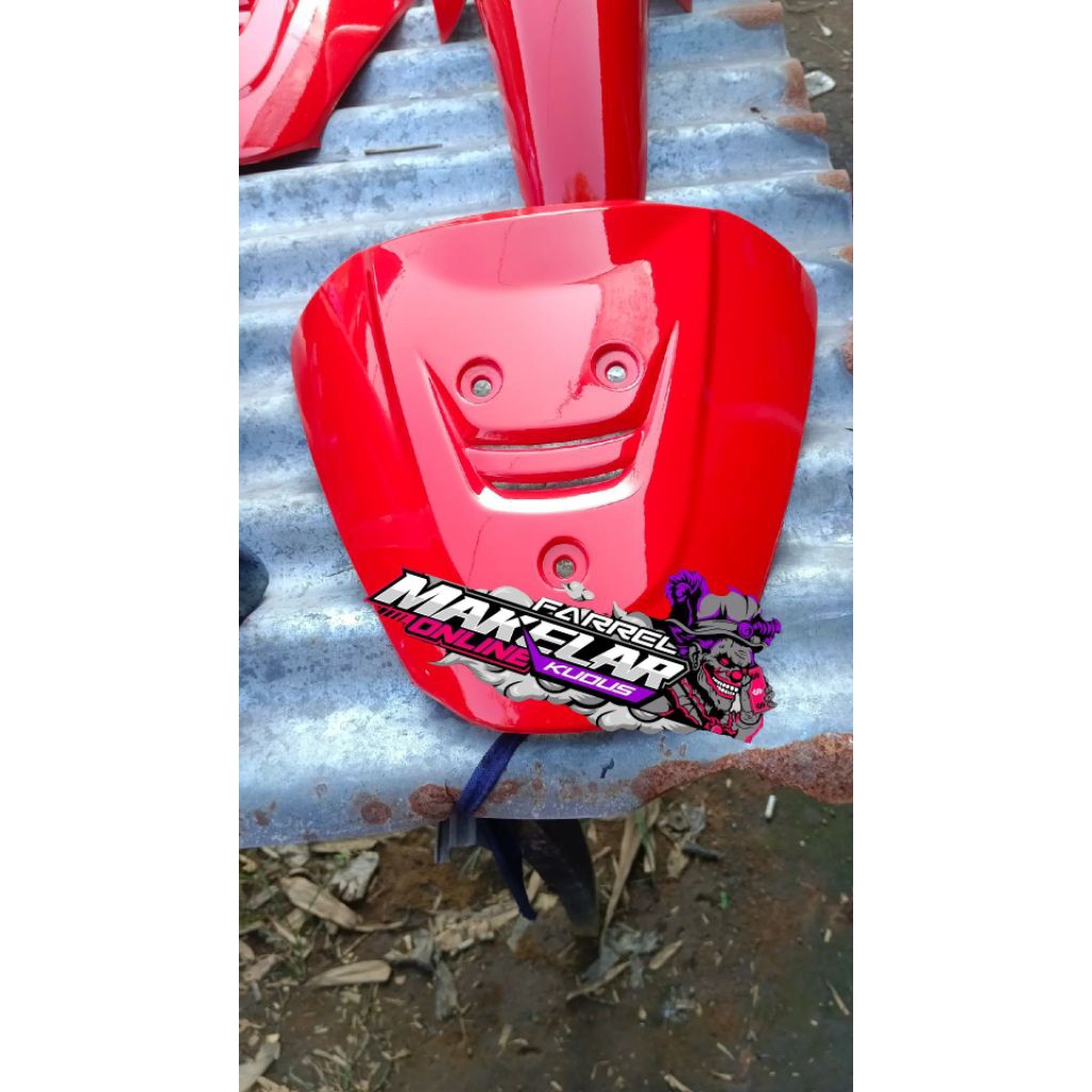Panel Tebeng Dasi Depan Shogun R Shogun 110 R merah ferari