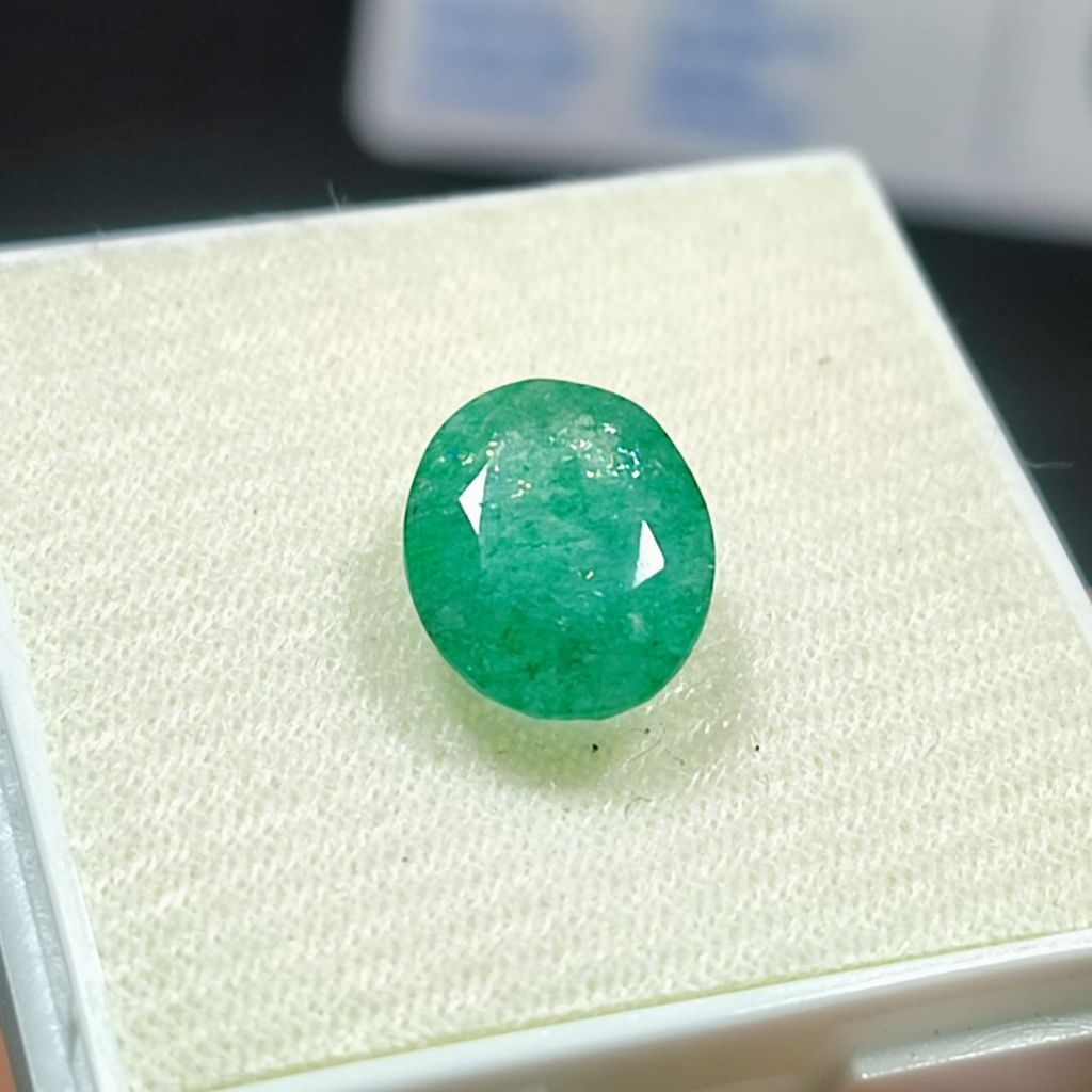 Batu permata zamrud colombia (emerald beryl) asli natural top quality