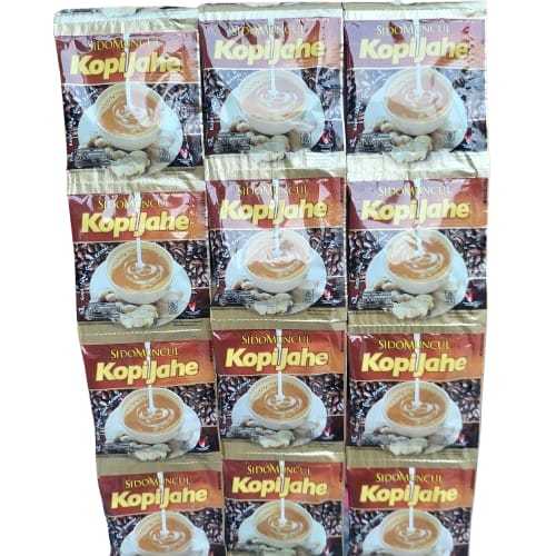 

Kopi jahe Sidomuncul 1 renceng isi 10 sachet