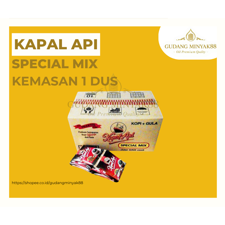 

KOPI KAPAL API SPECIAL MIX 1 DUS / 12 RTG X 10 BKS X 23G