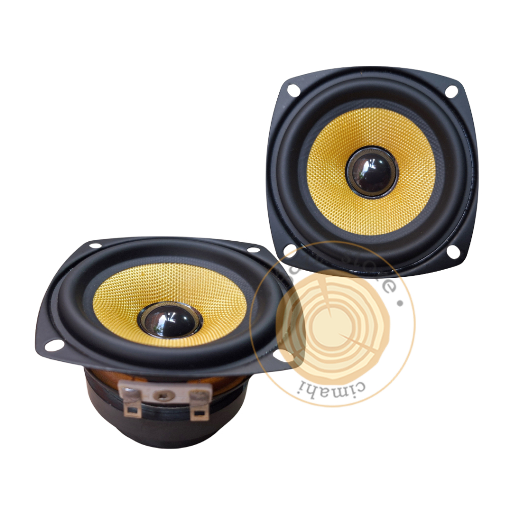 Speaker 3 inch Fullrange 4 ohm Midrange Woofer 3" 79mm 4 ohm Yellow