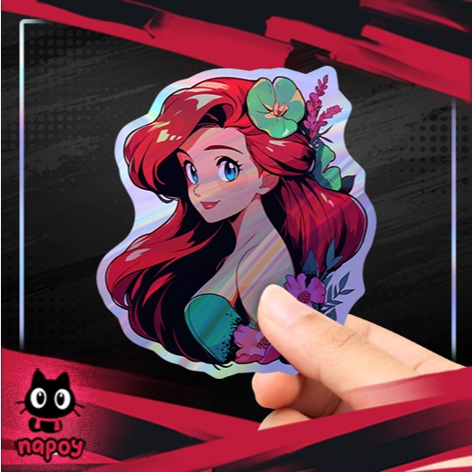 

Stiker Hologram Disney Ariel 2