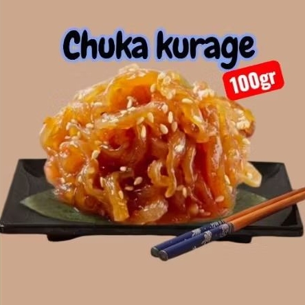

Chuka Kurage Salad 100gr / Jellyfish Salad / Ubur Ubur Berbumbu