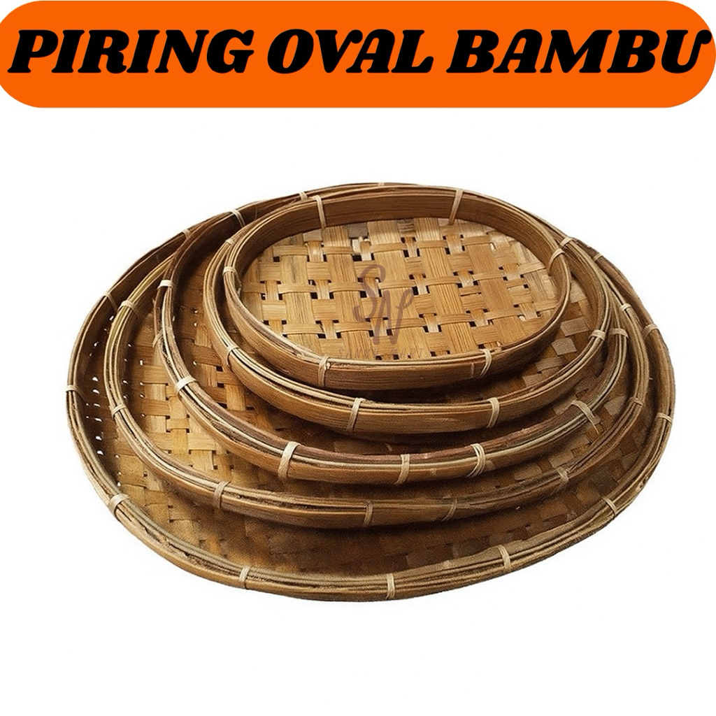 piring lalap bambu oval piring bambu piring lalapan bambu piring pecel lele
