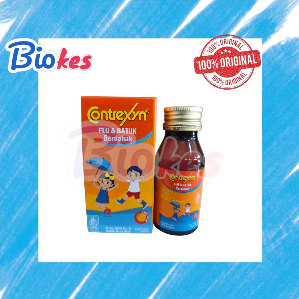 CONTREXIN FLU DAN BATUK BERDAHAK SIRUP 60ML obat flu dan batuk anak