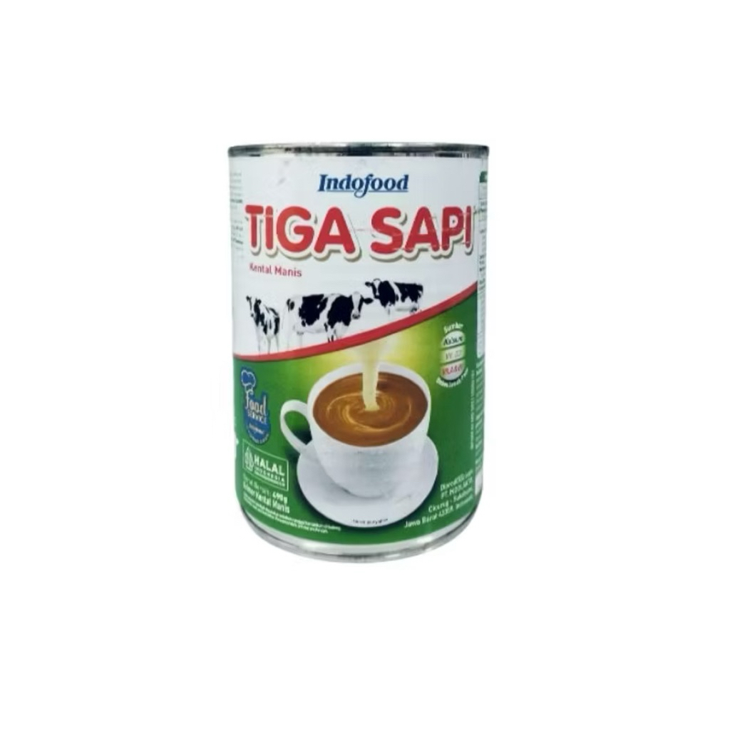

SKM Tiga sapi, Krimer susu kental manis tiga sapi 490gr