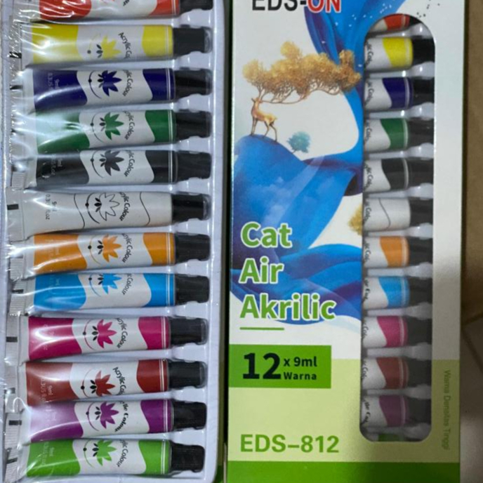 

Cat Akrilik Set 12 Warna isi 9 ML EDS-ON