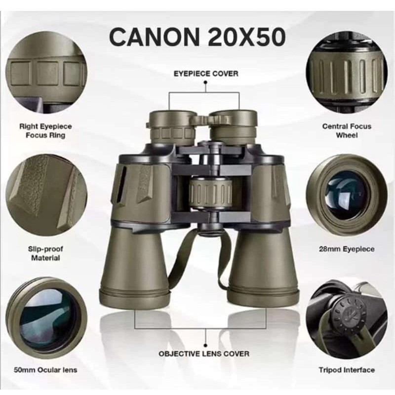 Teropong Canon Binocular 20x50 High Quality