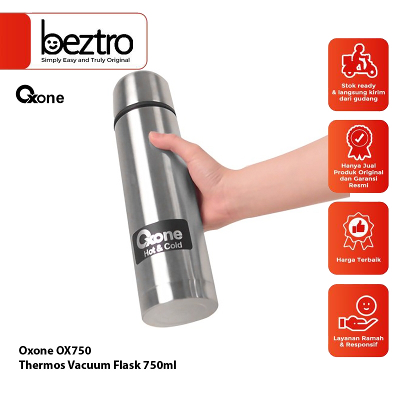 Oxone Thermos 0.75L OX750 Vacuum Flask Air Termos Air Dingin dan Panas OX-750