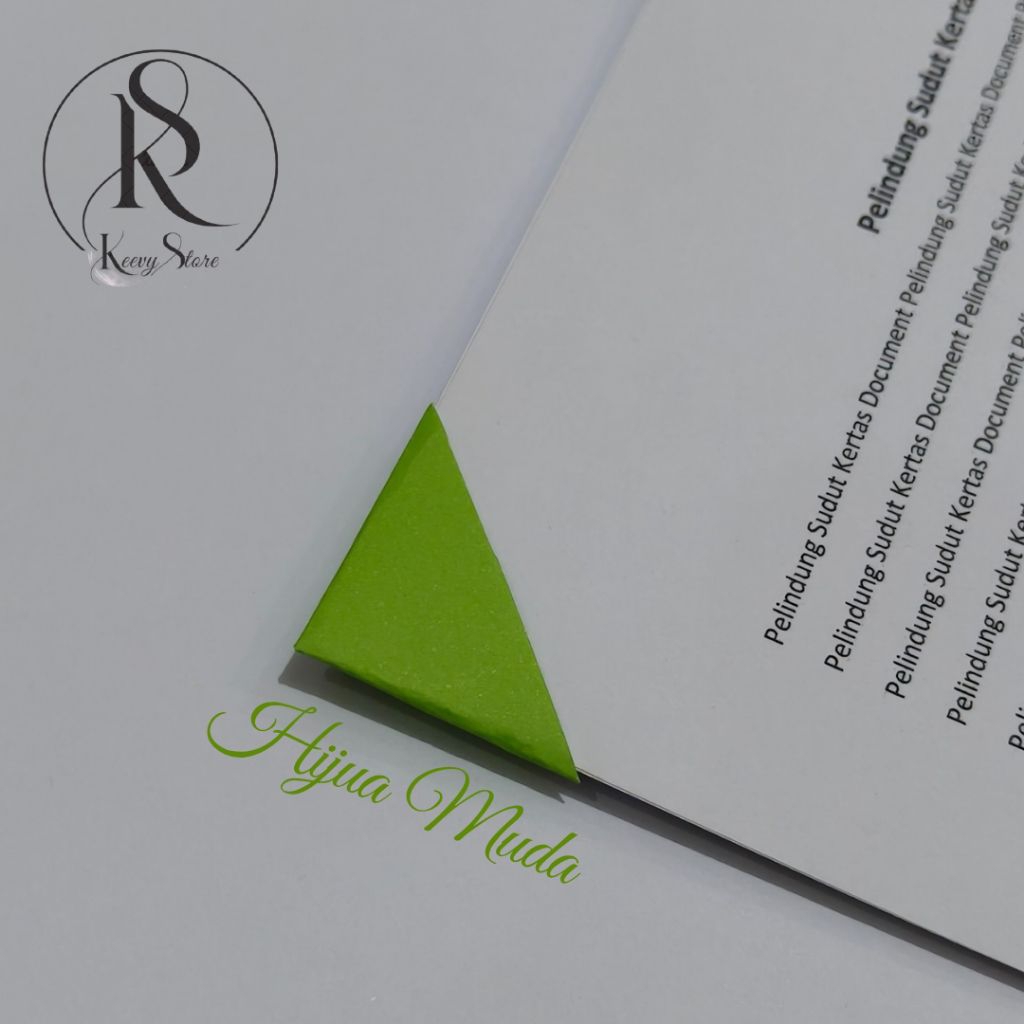 

Pelindung Sudut Kertas Document / Sudut Kertas 100pcs - HIJAU MUDA