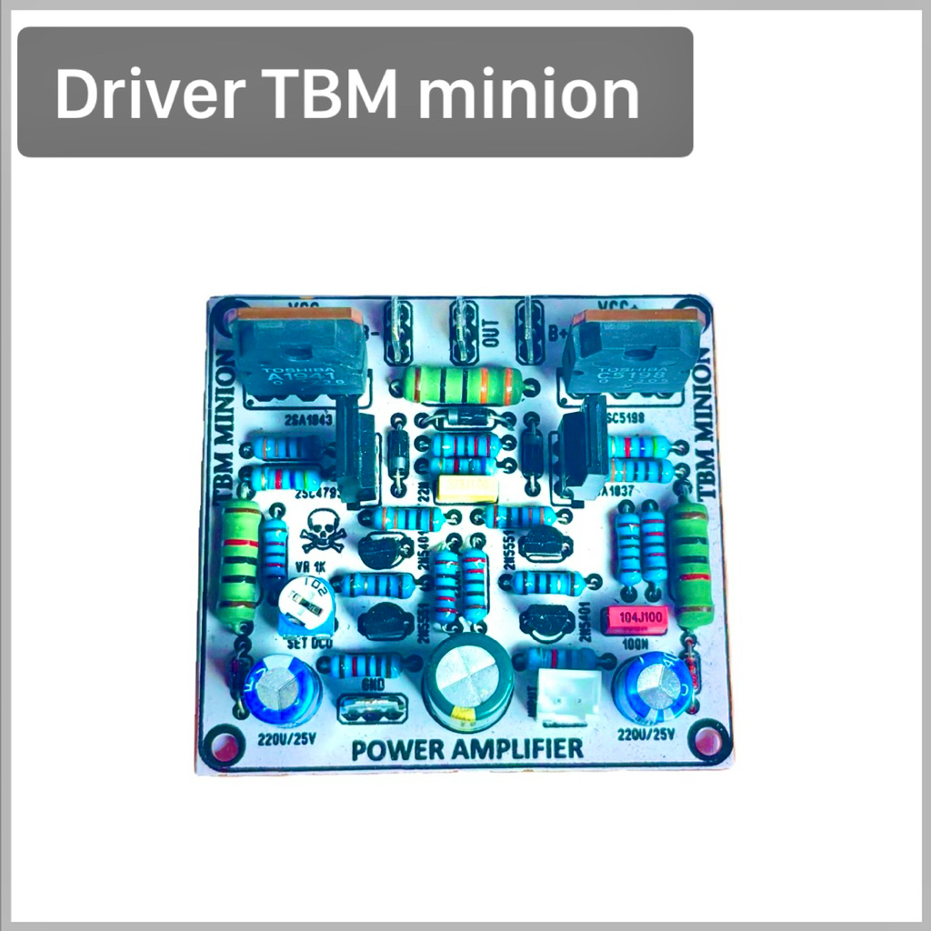 Driver power amplifier TBM minion full komponen bagus
