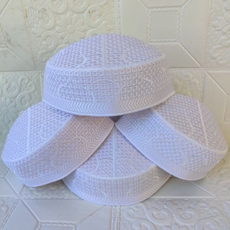 Peci Pakistan Bordir / Peci Songkok Kopiah Pakistan Motif Kubah Peci Peria Dewasa