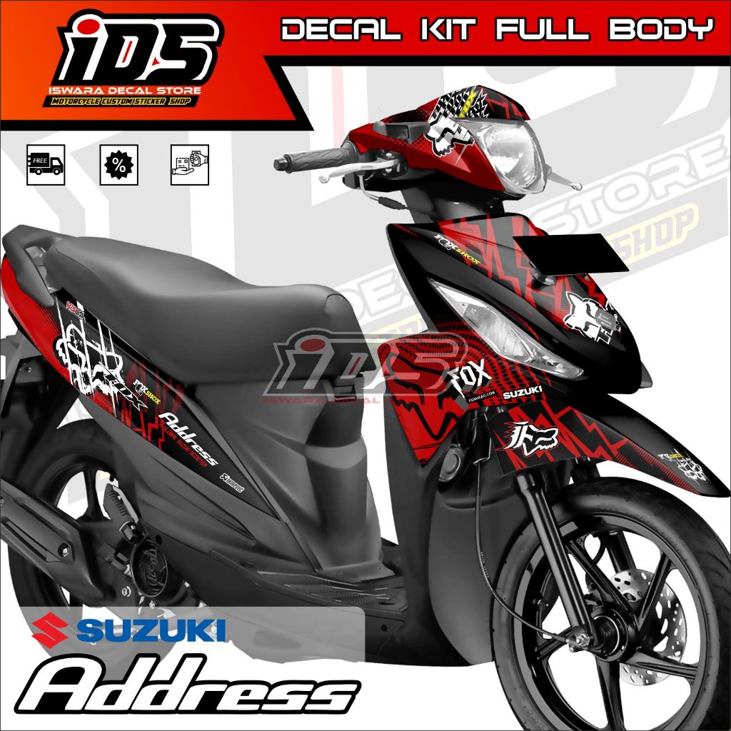 Decal Stiker Address Stiker Suzuki Address Striping Suzuki Adress Decal Address Full Body
