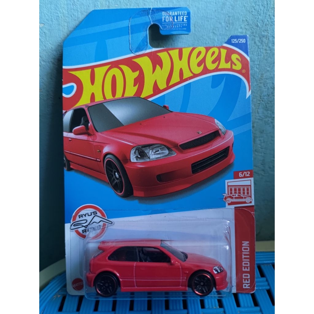Hot Wheels Honda Civic EK9 Red edition