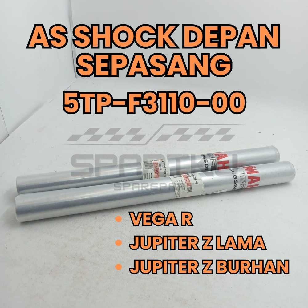 [5TP-F3110-00] AS SHOCK SOK DEPAN SEPASANG TANPA PER ORI ASLI YAMAHA JUPITER Z LAMA BURHAN VEGA R