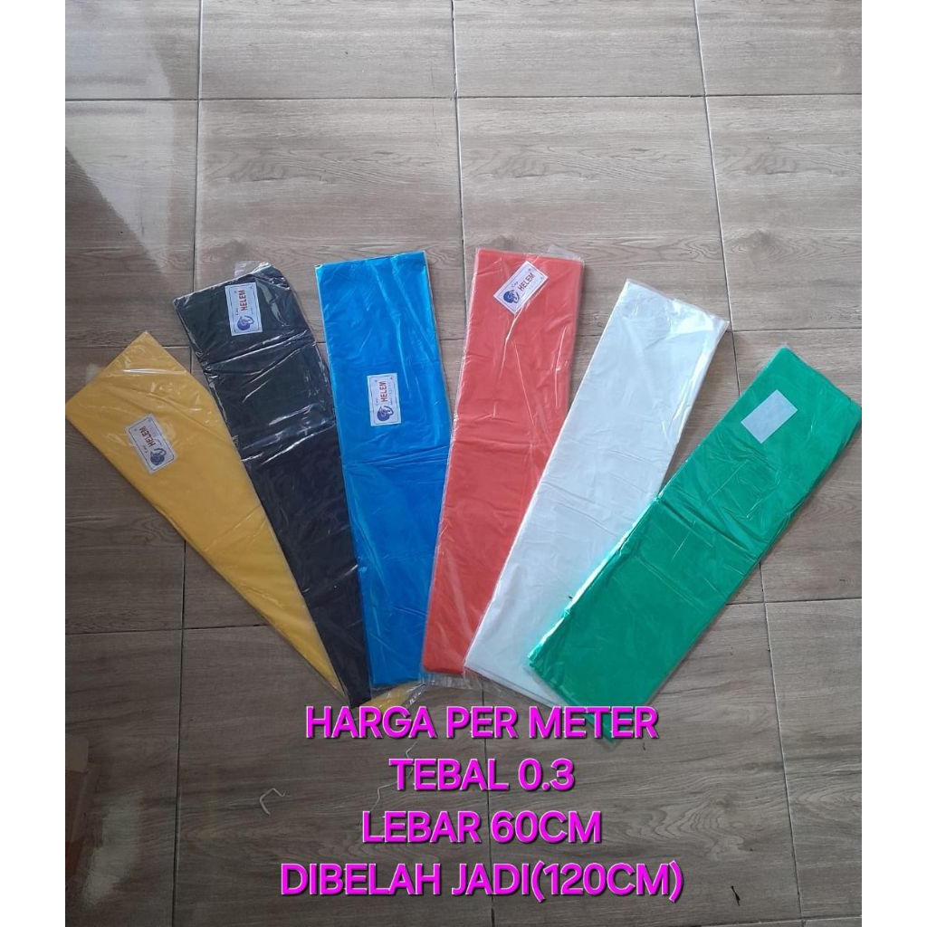 Plastik layangan/ samak layangan ukuran 100cm x 120cm(jika dibelah) warna warni