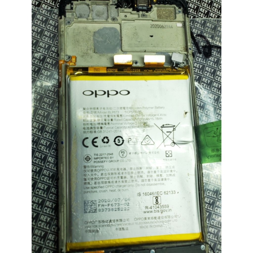 baterai Oppo a12 Original Copotan Normal