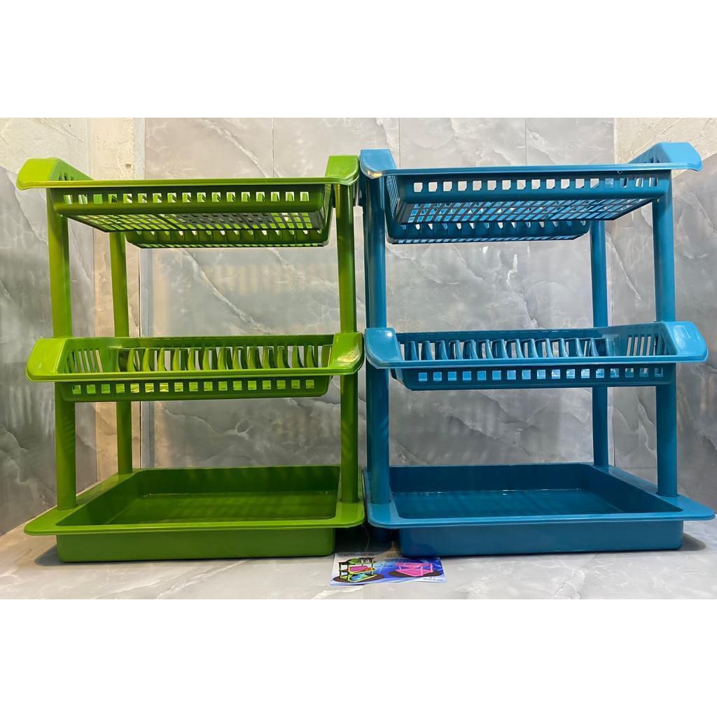 RAK PIRING 3 SUSUN PLASTIK/  RAK PIRING SUSUN VANYA