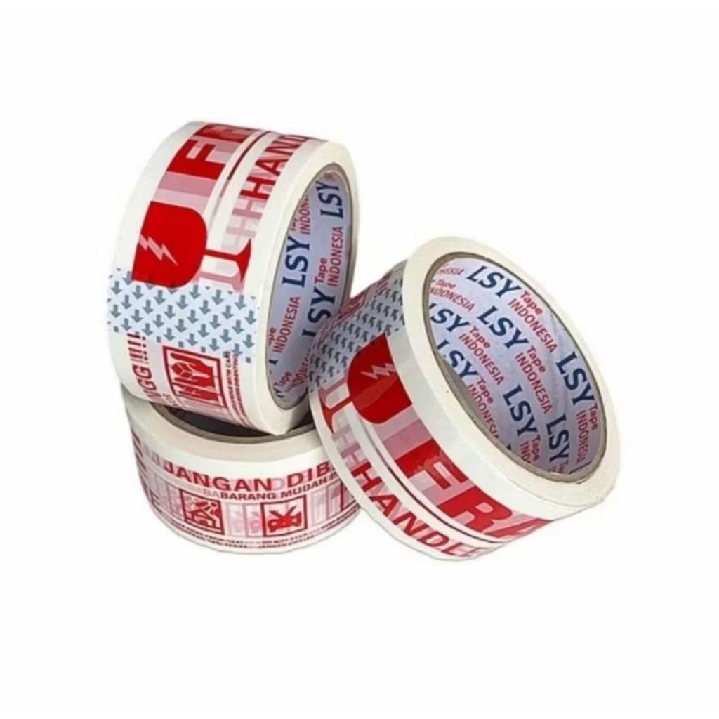 

Lakban murah FRAGILE putih 100 & 300 yard x 48mm