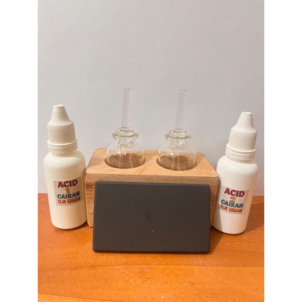 Set Uji Emas Plus Cairan Uji Emas dan Batu Uji Emas