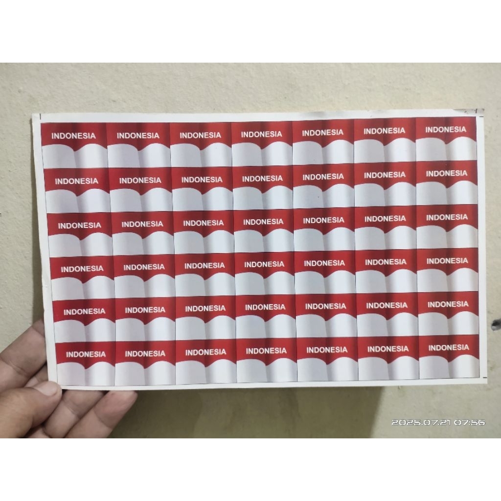 

1LEMBAR STIKER BENDERA MERAH PUTIH