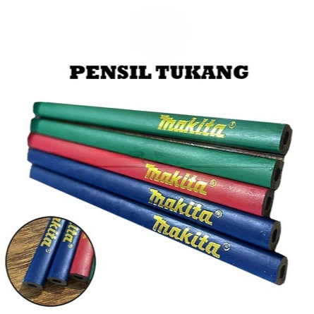 

Pensil Pencil Tukang Alat Tulis Penanda Garis Beton Batu Kayu Super Tebal Original