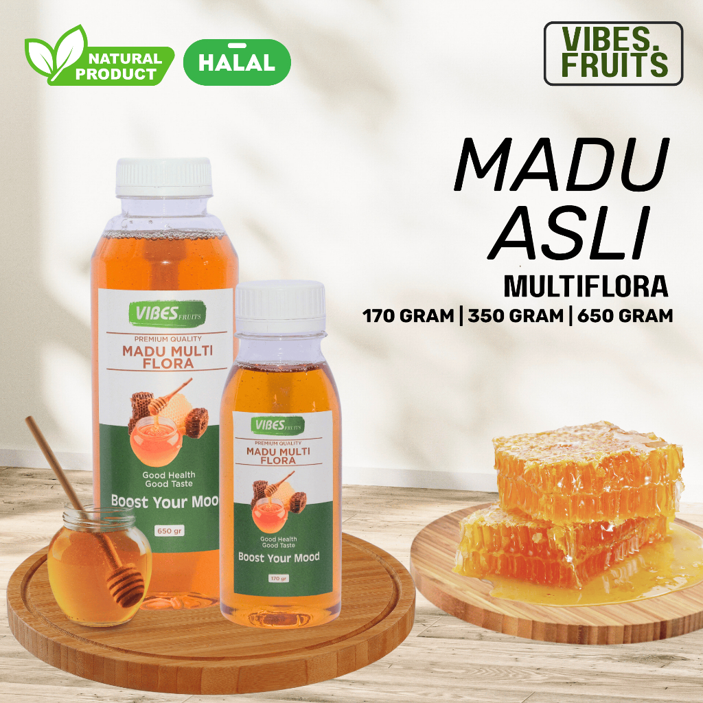 

Madu Asli Multiflora Original Tanpa Campuran / Madu Multiflora Murni Original Pure Honey