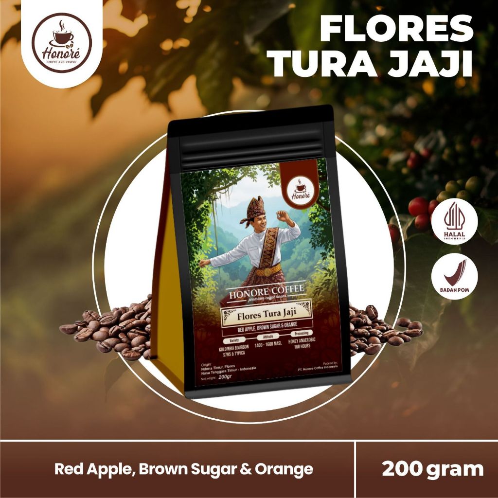 

Kopi Arabica Flores Tura Jaji ( 200gr ) Specialty Single Origin Coffee