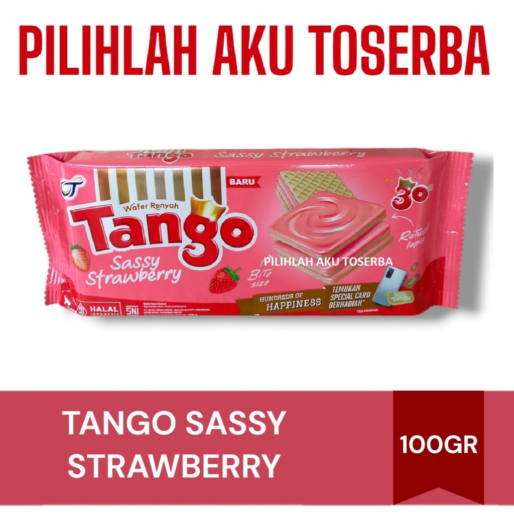

Tango Wafer SASSY STRAWBERRY 110 gr MENJADI 100 GR - ( HARGA SATUAN )