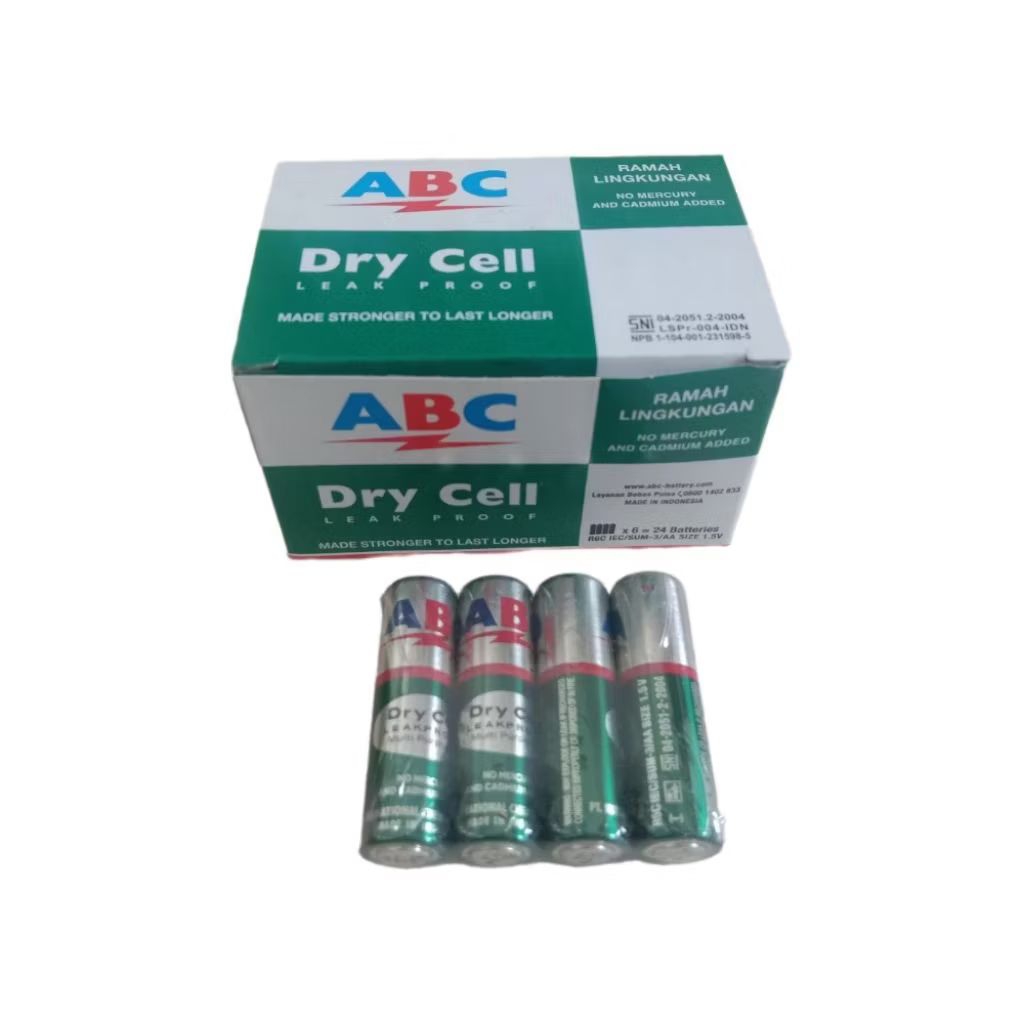Baterai ABC Dry Cell | Baterai ABC AA (A2) Hijau