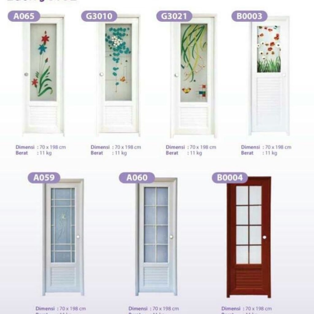 Pintu Aluminium dan UPVC Merk Eden