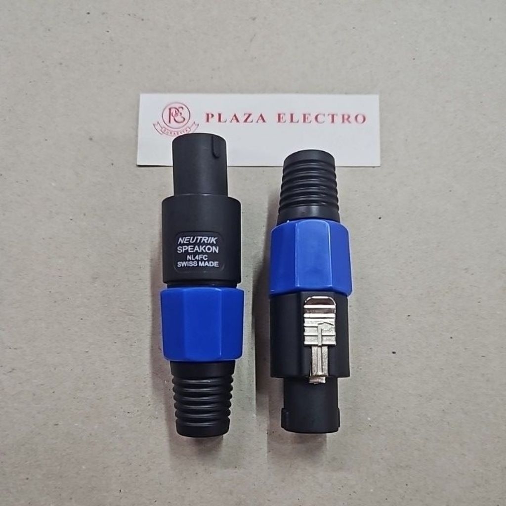 JACK JEK AUDIO SPIKON SPEAKON BUNTUT BIRU MALE NEUTRIK ASLI ORIGINAL KUALITAS BAIK