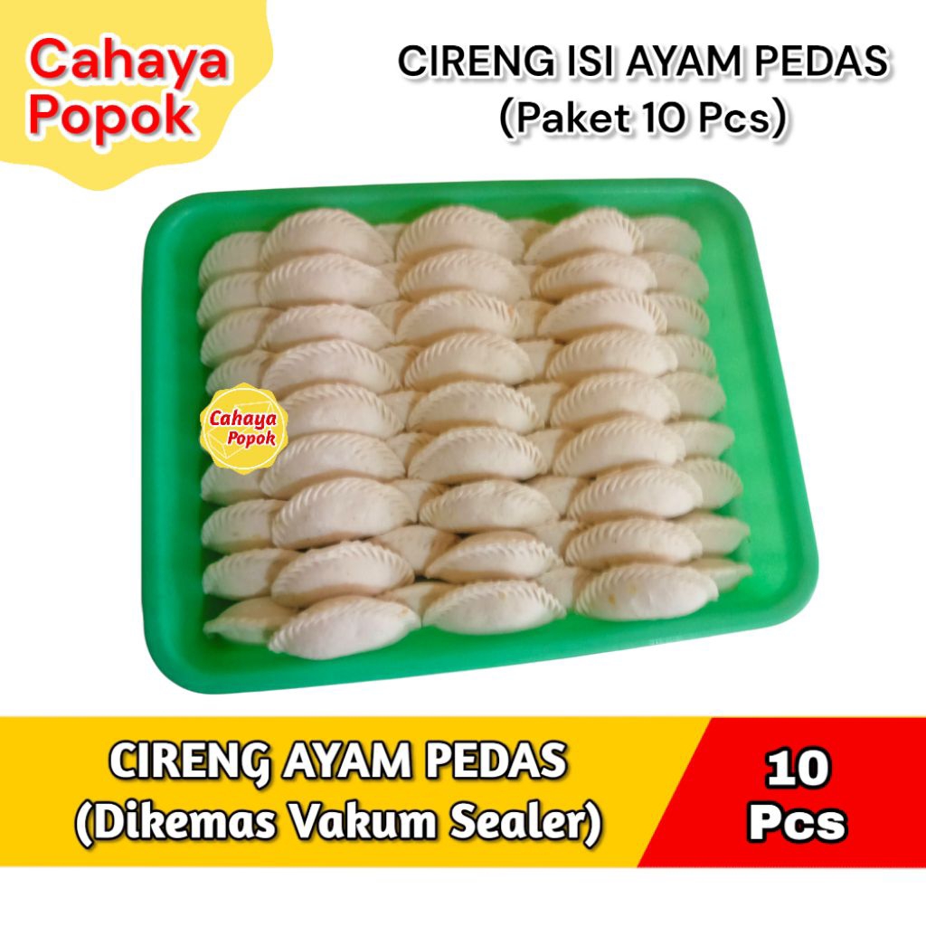 

Cireng Frozen Isi Ayam Pedas Peket 10 Pcs Dikemas Dengan Vakum Sealer Kualitas Baik