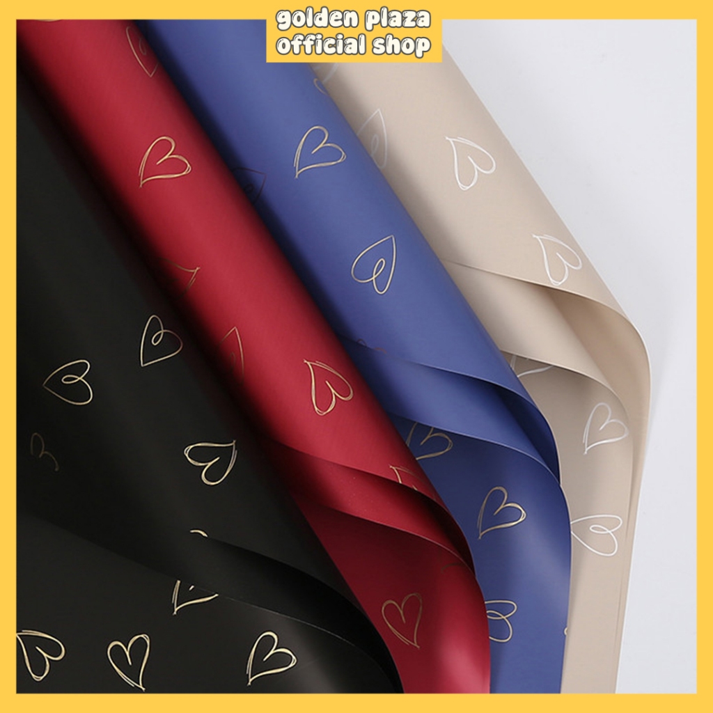 

Kertas Buket Bunga Fullcolor Motif Love Flower Wrapping Motif Love Solid Color KB6130