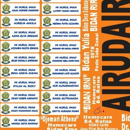 

JASA CETAK PRINT DTF / CETAK STICKER UNTUK KAIN (UKURAN 30X40 cm)