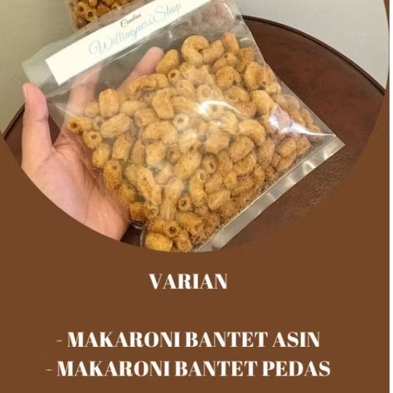 

WillingnessShop Cemilan Makaroni Bantet Asin Pedas Gurih 125 Gram