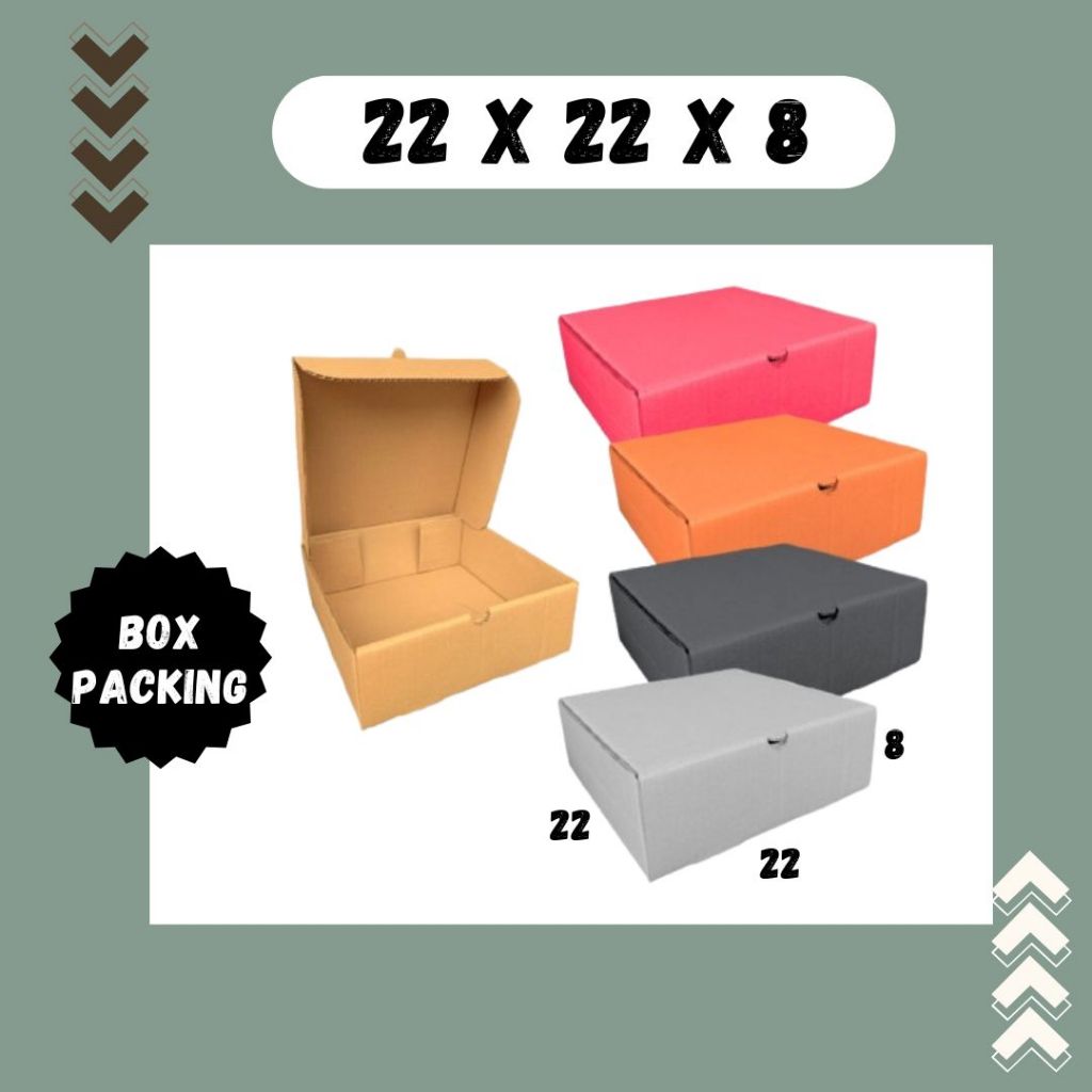 

Box 22x22x8 LD Kardus 22x22x8 LD Dus Hampers 22x22x8 LD Kotak Packing Pizza Handuk Agen Kertas KFC