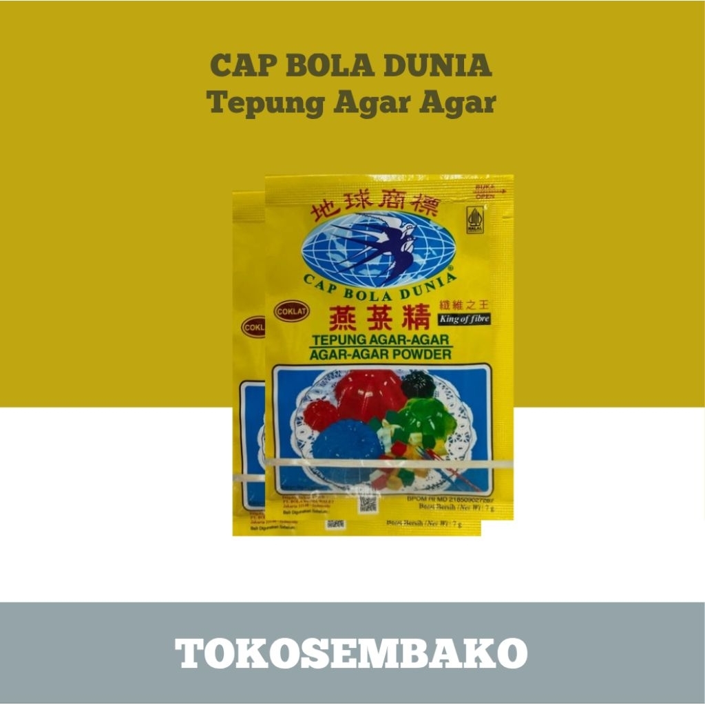 

Cap Bola Dunia Tepung Agar Agar