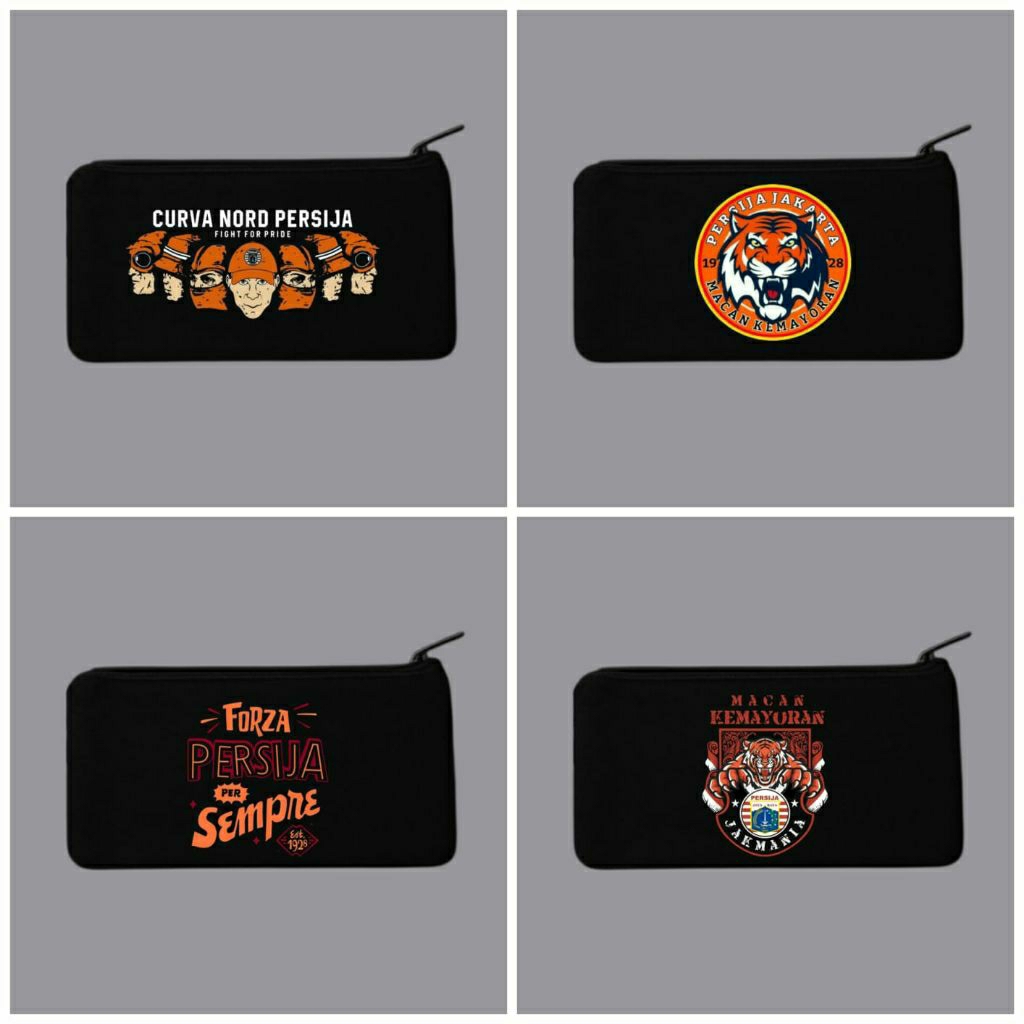 

Tempat pensil club persija jakarta/Tepak kanvas premium/Tempat alat tulis/Tempat kosmetik/Tempah hp/Tempat dokumen kartu/Pouch