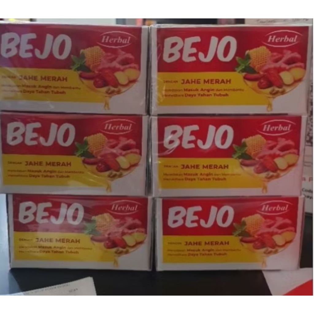 

PROMO!!! BEJO JAHE MERAH HARGA PER BOX @12 SACHET 15ML