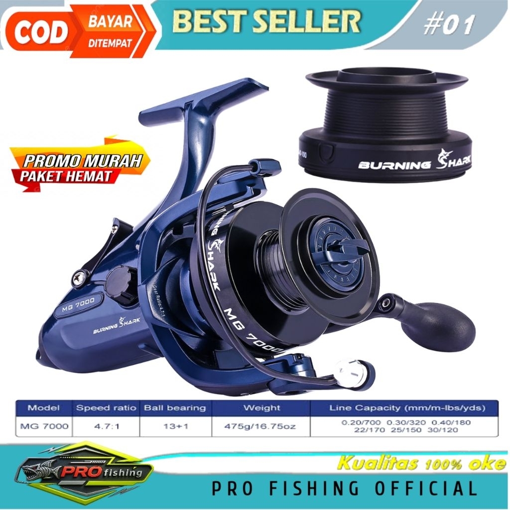 BURNING SHARK MG7000 MAX 20KG DRAG POWER