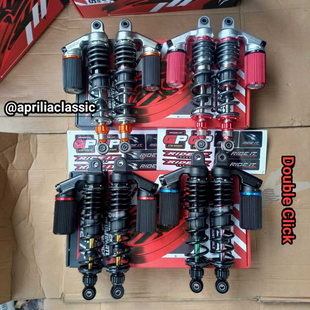 Shock Tabung Ride It GP Premium 299 NEW Double Click Shockbreaker 280mm 320mm 340mm Skok jupiter Cb 