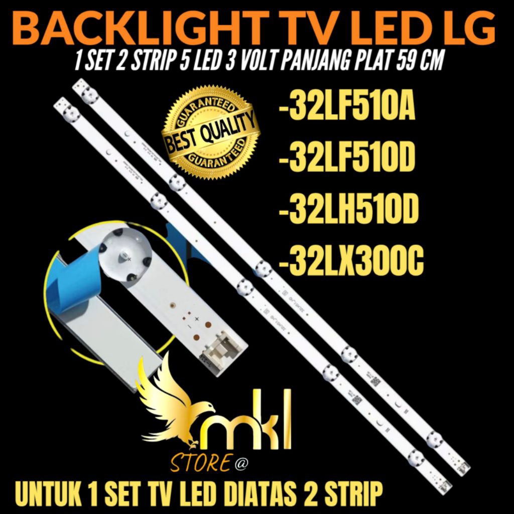 BACKLIGHT TV LED LG 32 INCH 32LF510A- 32LF510D- 32LH510D- 32LX300C BACKLIGHT TV LED LG