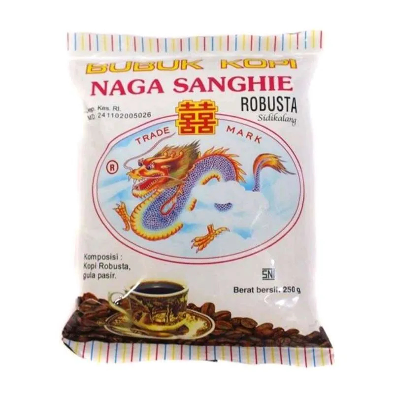 

(The Habit) Kopi Bubuk Robusta Naga Sanghie Sidikalang 500g dan 250gr halus