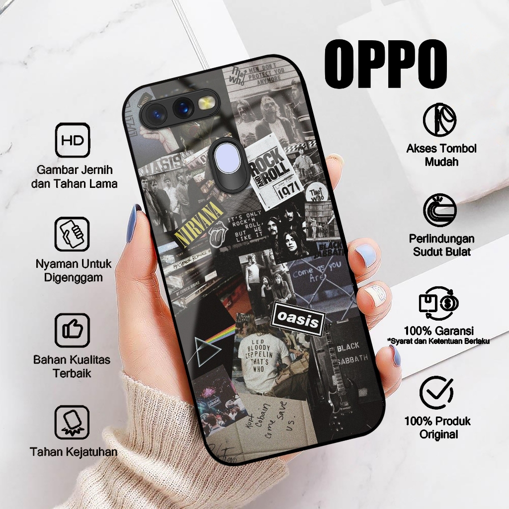 Case OPPO A5S OPPO A7 Casing OPPO A11K OPPO A12 A7X A12E A12S Motif BAND MUSIK JADUL Softcase Glossy