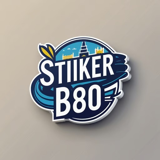 

Stiker bahan premium b80