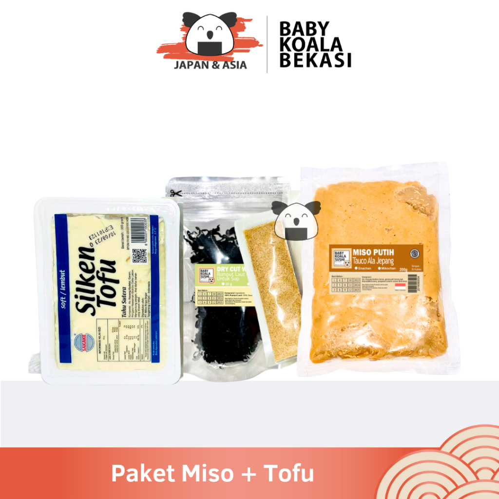 

(KHUSUS GOJEK) PAKET BAHAN MISO SOUP TOFU LENGKAP 10 Porsi Halal -BKB
